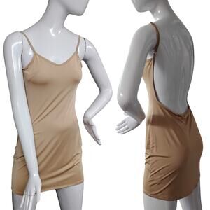 For Love & Lemons Nude Mini Dress Size XS Low Back Sleeveless